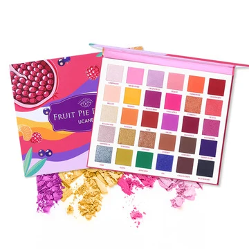 

ucanbe 30 Colours Fruit Pie Filling Eye shadow Palette Pearlescent Matte Pink Makeup Palette, As photo