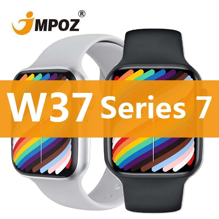 

2021 SmartWatch Heart Rate W37 Series 7 Smart Watch Serie 7 Reloj Intelligent smartphone for android watch 7 smart watch T55