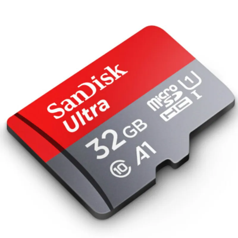 

Original Memory Card Sandisk Ultra A1 Micro SD Card 32GB, Red+grey