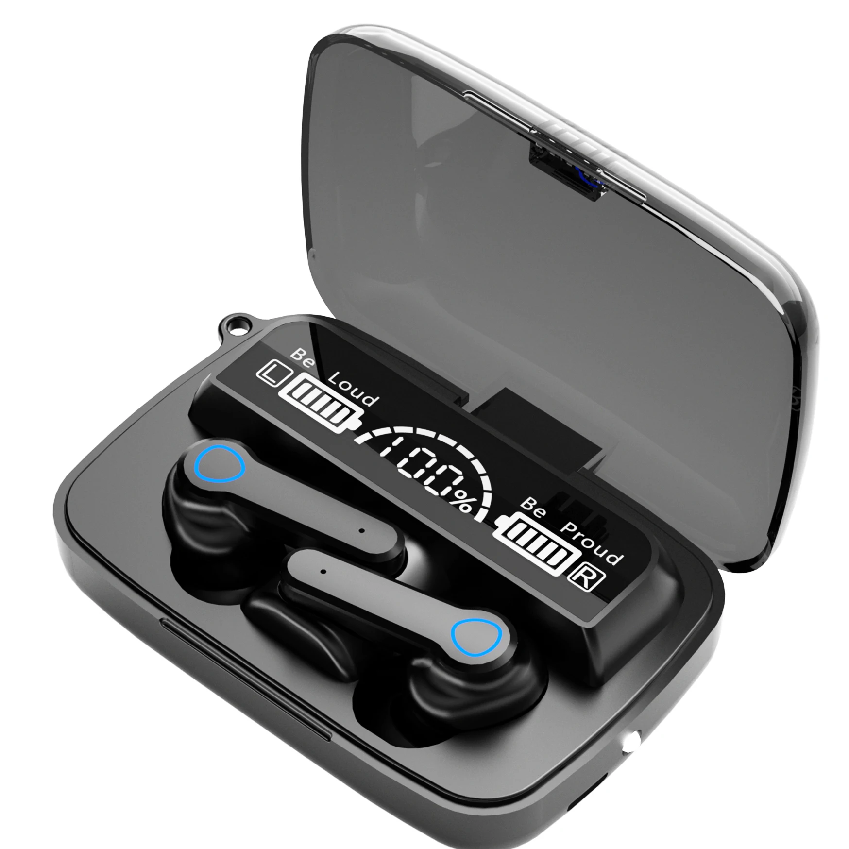 

M19 Bt Earbud Mirror Flashlight Headphones Wireless Earphone Blue Tooth Headset Mi headphone For Earpods