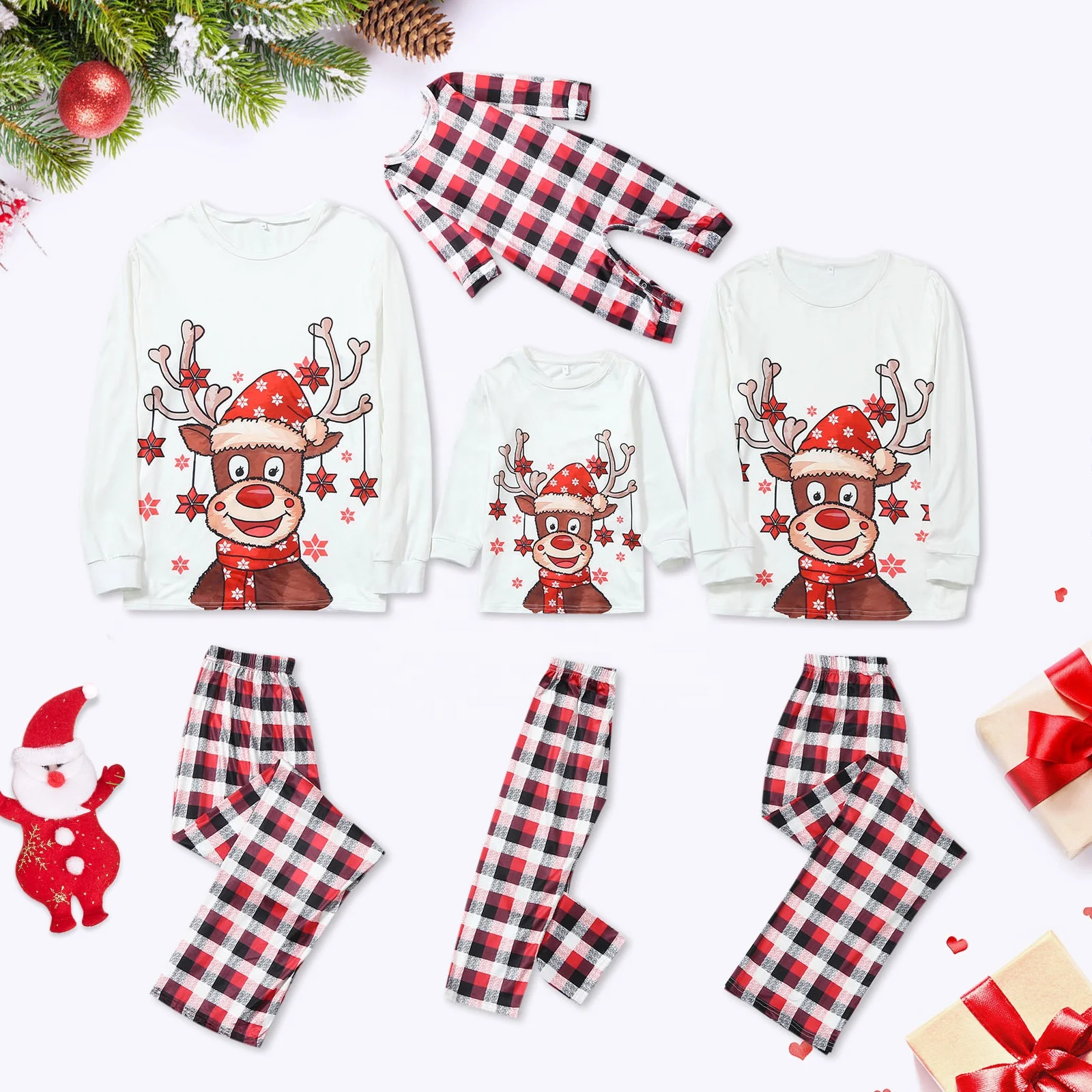

Autumn and Winter Family Christmas Pajamas Wholesale Christmas Pajamas