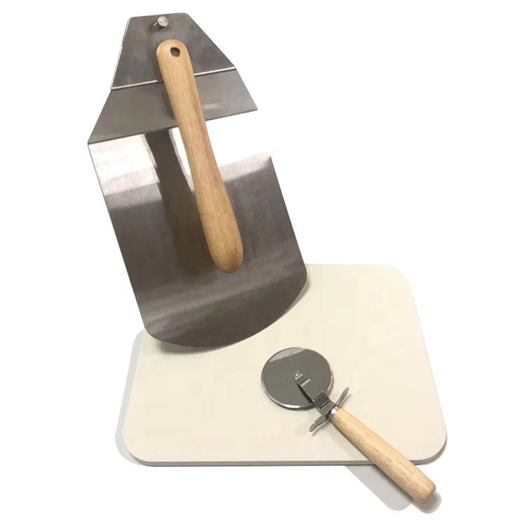 15inch Rectangular Pizza Stone Cordierite And Pizza Cutter Pizza Peel