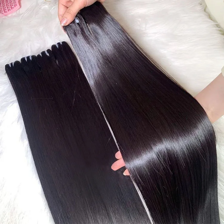 Unprocessed Single Donor Human Hair Straight Virgin Hair Bundles Cambodian Extension 100% Straight Single Weft for All Colors