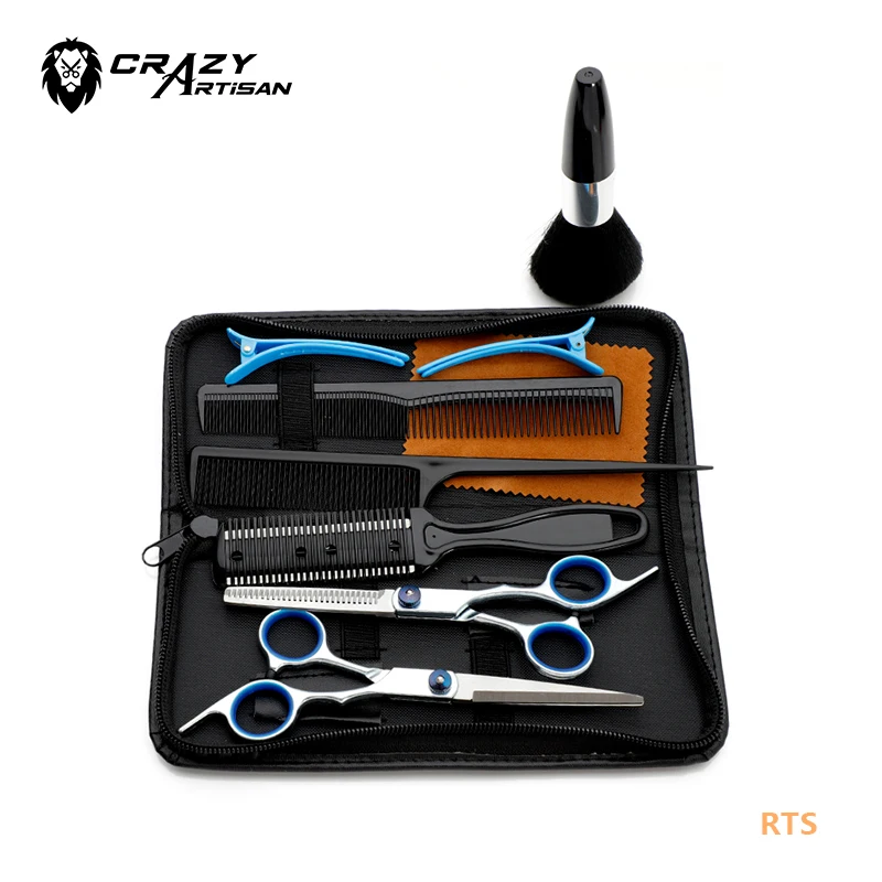 

Customizable 9cr13 6.0 7.0 inches salon barbar thinning scissors case set hair shear ciseaux coiffeur tesoura cabeleireiro