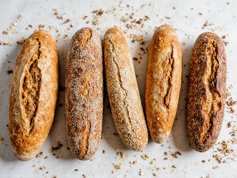 Rye bread variations with different seeds and grains