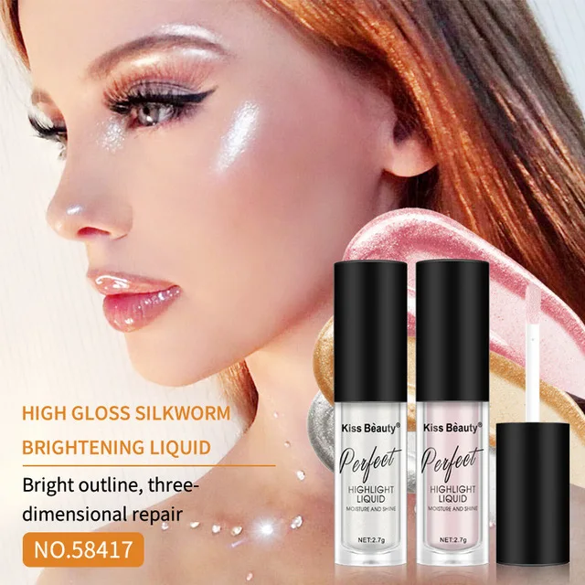 

Kiss beauty makeup liquid foundation kissbeauty setting powder Highlighter face concealer Long lasting highlight, Same as ours or customized