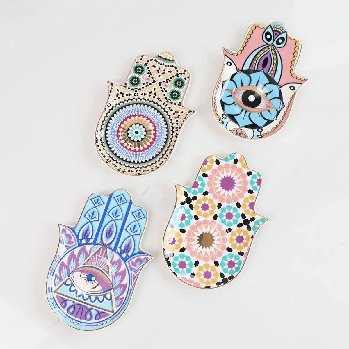 

Ceramic Plates Jewelry Plate Evil Eye Plate