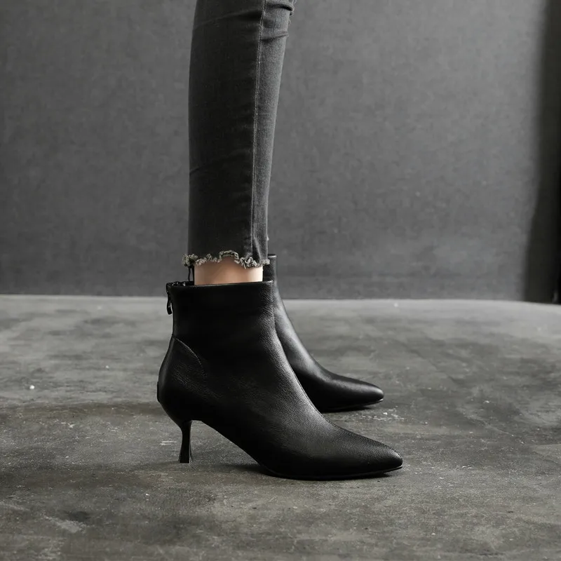 

sh12461a Lady unique shoes high heels 2022 spring 5cm heel boots