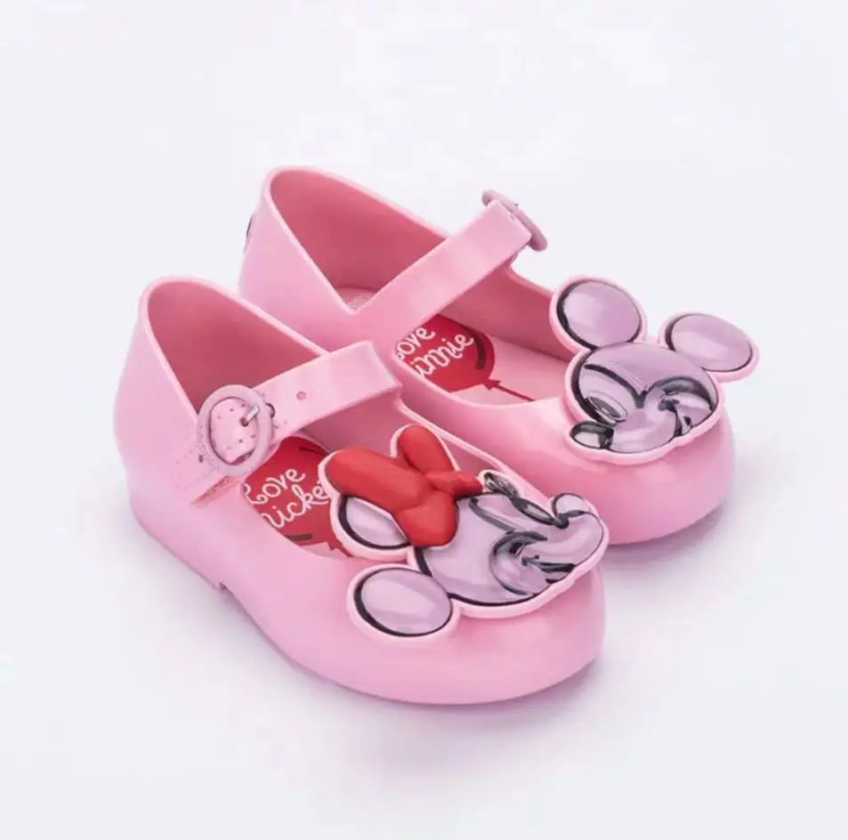 

Mini Melissa Jelly shoes for children Mickey Mini Plastic sandals, Pink
