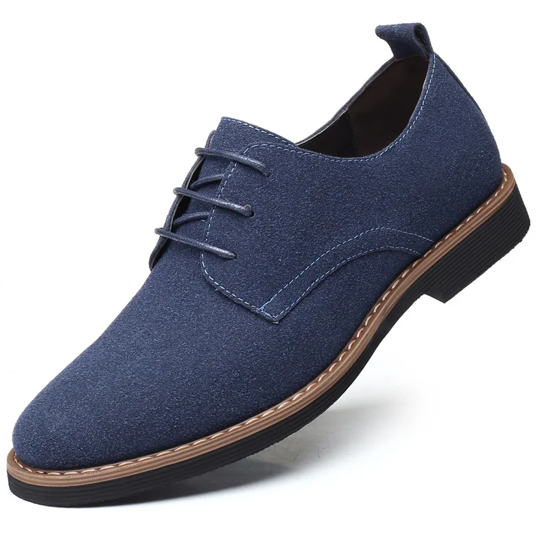 

Casual mens driving leather suede flat shoes for men, 4 colors