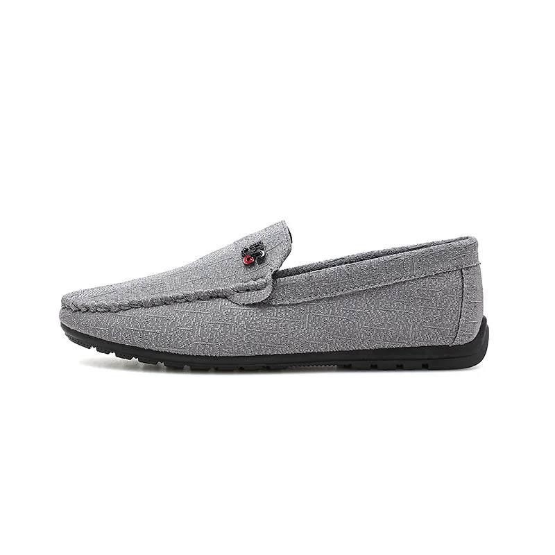 

Geometric solid color lazy men's casual shoes