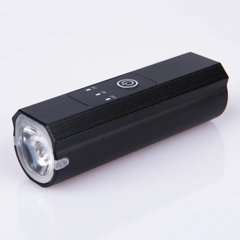 

Newest Design 500LM XML T6 Rechargeable USB LED Bicycle Light With Battery Display, Black