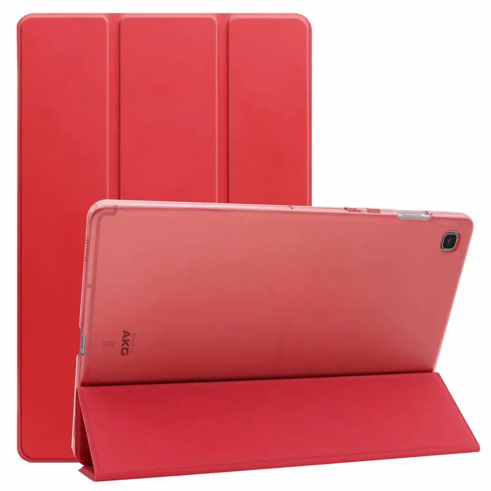 

3 folding with stand pu Smart case for Samsung Galaxy Tab S5e 10.5 T720 leather cover, As pictures