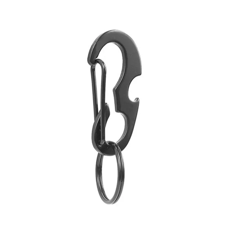 

High quality outdoor camping multifunctional d ring carabiner keychain with bottle opener