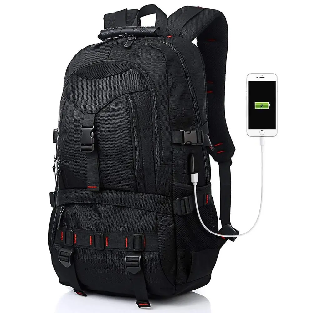 

2019 Fashion 17.3 Inch Laptop Backpack Multi-Functional Travel Backpack with USB Charging Port Stylish Anti-Theft School Bag, Customized