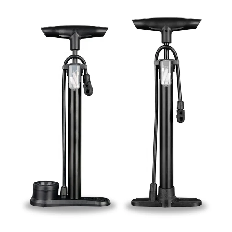 

Portable Floor Hand Bicycle High Pressure Pump 160psi Bike Floor Pump Hand Air Cycle Pump, Black