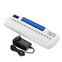 

16 Bay 1.2V Ni-MH Ni-CD with LCD AA AAA 9V Battery Charger for Rechargeable Batteries