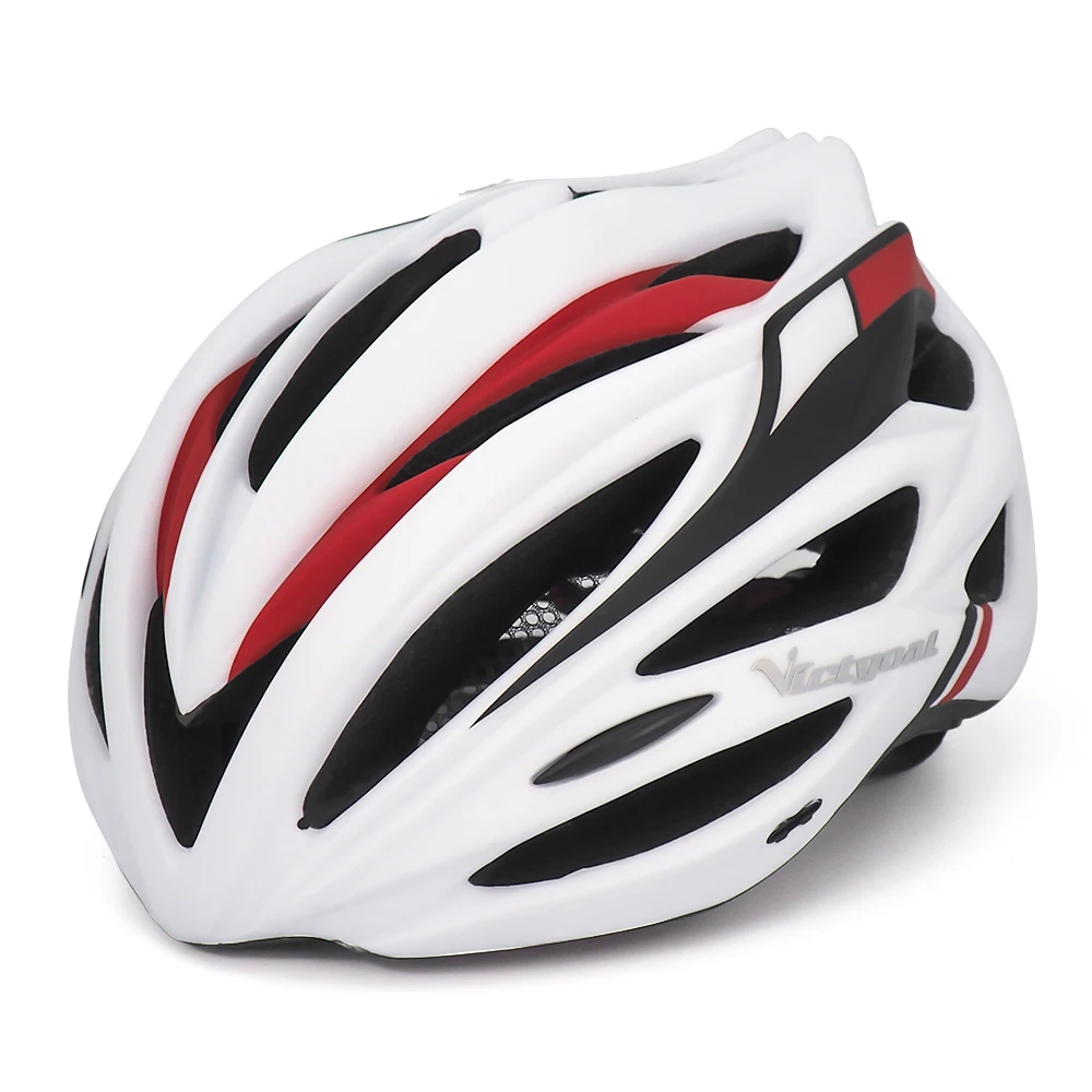 

VICTGOAL Dirt Bike Helmet Adults Mountain Bike Helmet Men Road Bike Helmet, Blackred