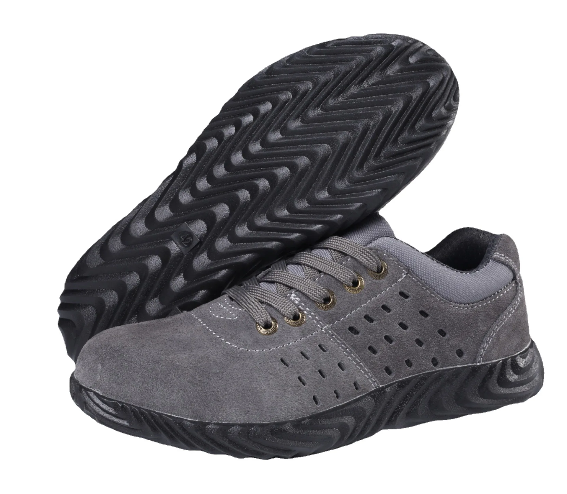 

Summer Men's Breathable Anti-scalding Anti-smash Anti-puncture Leather Welder's Wear-resistant Lightweight safety shoes