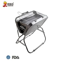 

Best Large 410 Stainless Steel Folding Portable BBQ Charcoal Grill For Outdoor
