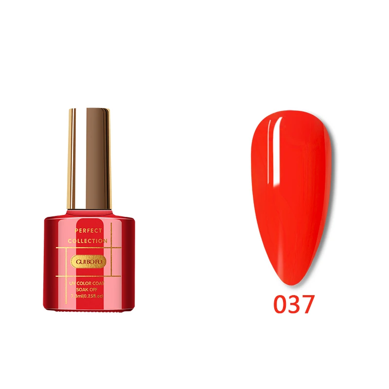 

Private Label 7.3ml Gel Polish Nail Art 120 Colors Instagram Style 037 Red