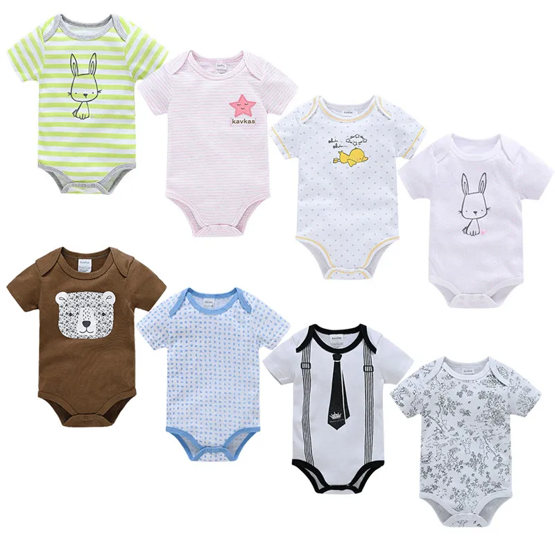 

JiAmy Cute Newborn Baby Clothes Girl And Boy Toddler Baby Onesie Baby Rompers