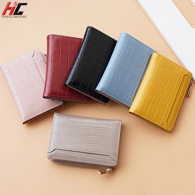 

2021 HC new female wallet stone pattern wallet multi-card slot large capacity hot sale wallet for women