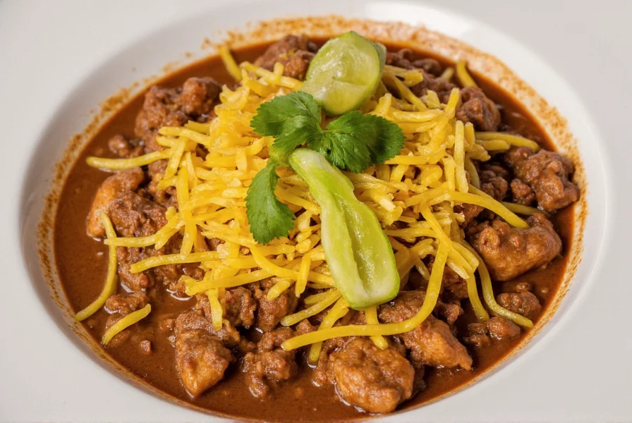 Blending mole sauce ingredients