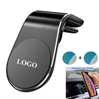 

Amazon Top Seller 2019 Luxury Magnetic L Shape Air Vent Clip Mount Stand in Car Accessories Magnet GPS Mobile Cell Phone Holder