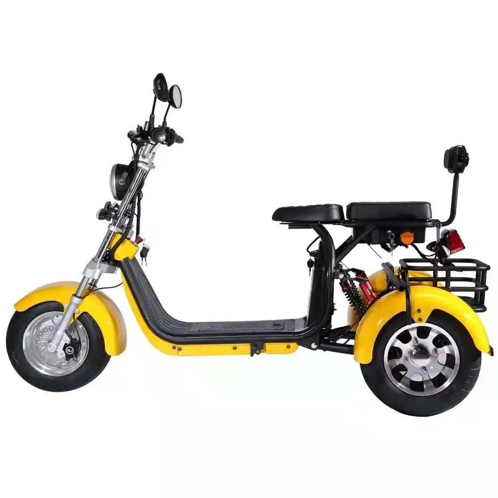 1500 W/2000 W 60V CEE/COC citycoco 3 rodas adulto scooter elétrico