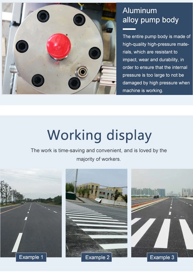 traffic line ride on Plastic Runway Use Road Marking Machine Cold Painting Machine