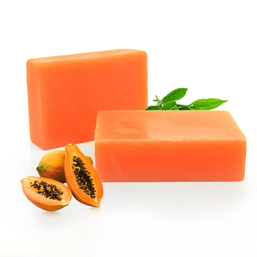 

Fast Delivery Handmade Kojic Acid Bath Toilet Soap Face Body Whitening Natural Organic Papaya Soap, Customized color