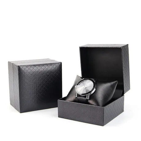 

Factory customized high end special PU paper watch box flip watch storage box jewelry packaging box