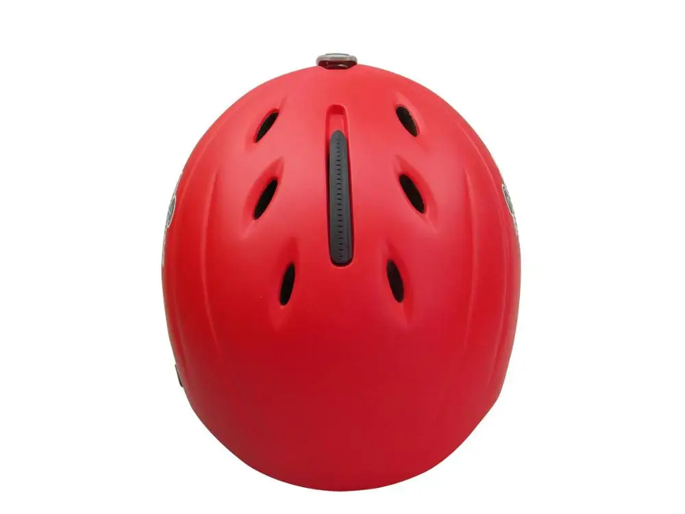 
Customized Snowboard Ice Skates Helmet Popular Red Color Snowboard Helmet 