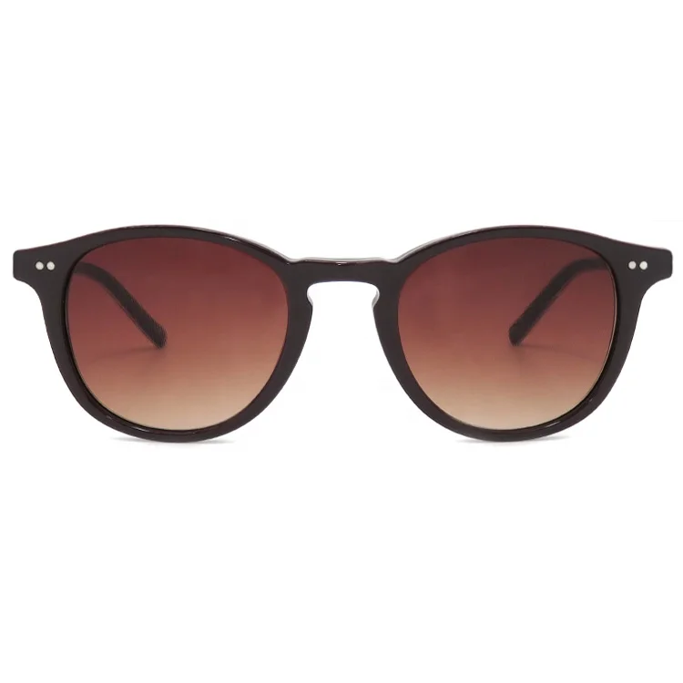

Classic Round Black Acetate Sun Glasses Oculos De Sol Polarized Sunglasses For Women Men, Transparent, black, tortoise