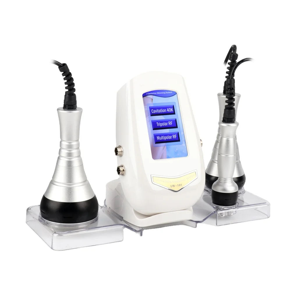

New Design 40k 3 in 1 RF fat Slimming Vitation Vacuum Therapy Body Machine Face Lifting Ultrasonic Cavitation Machine For Skin