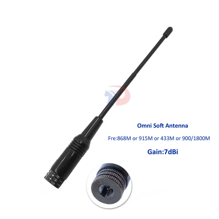Waterproof Omni 7dBi Gsm aerial SMA male 915Mhz external 433Mhz flexible 868Mhz lora antenna - ANKUX.COM