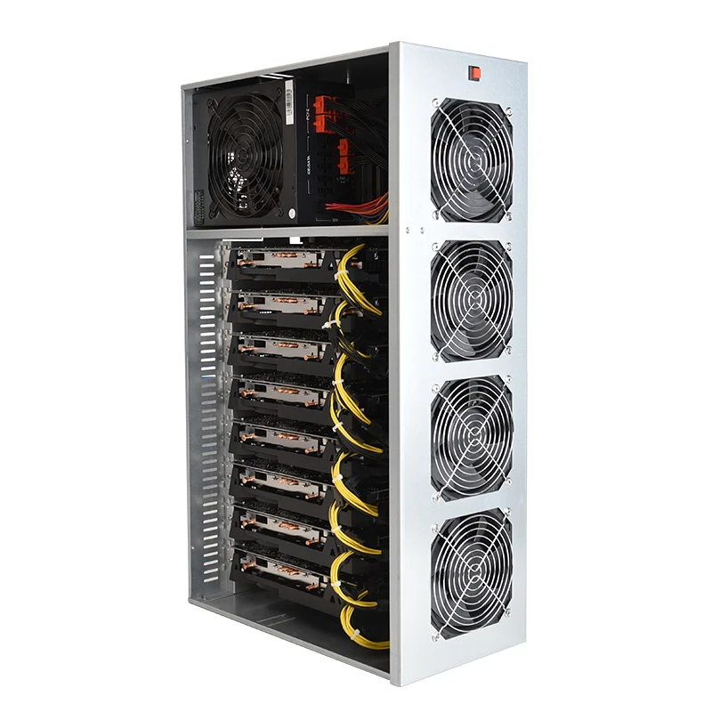 

Factory hot Sale 8 GPU Eth Mining Machine For Mining Rig host Ethereum Cryptocurrency Coin Farm In Stock