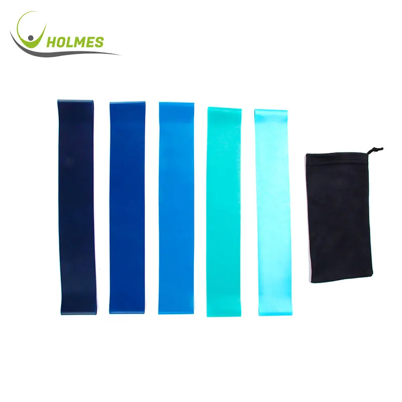 

High Quality Exercise Fitness Mini Latex Yoga Custom Printed Logo Resistance Band Set/ Loop Resistance Bands, Green+grey/custom