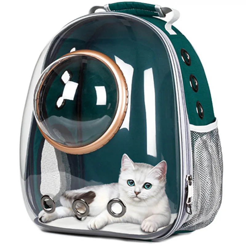 

High Quality Transparent Bubble Recycled Outdoor Travel Space Capsule Astronaut Breathable Dog Cat Pet Carrier Backpack, Brushed black