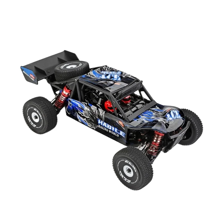 

WL toys Wltoys 124018 RC Car 1/12 Scale 2.4G 4WD 60KM/H High Speed Buggy Off-road Drift Crawler Remote Control Toys VS 124019, Blue