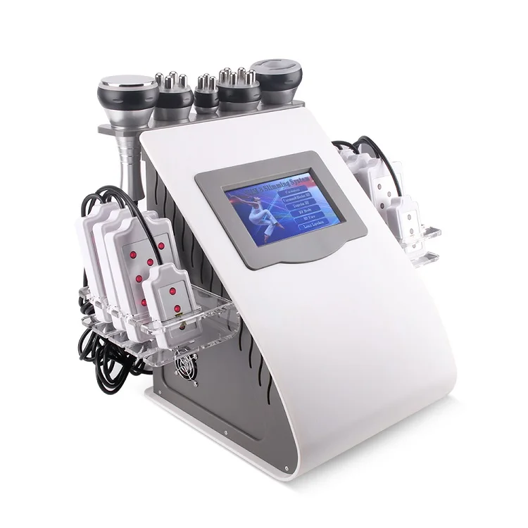 

6 In 1 40k Ultrasonic Cavitation Weight Loss Cavitation Rf Machine For Body Slimming, White+black