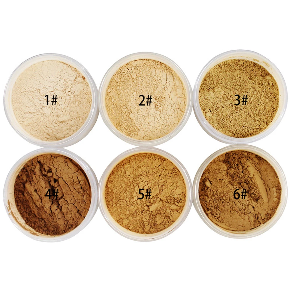 

Private Label Custom Bulk Makeup 6-Color Hot Style Makeup Powder Spot Silky Oil Control Concealer Loose Powder