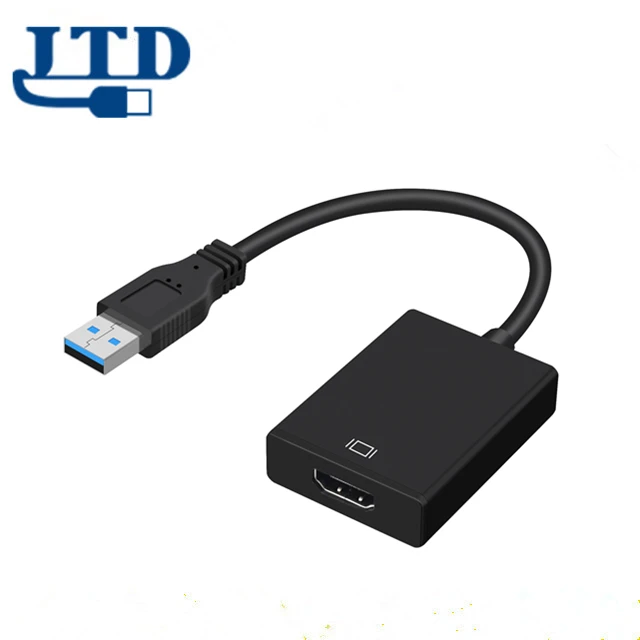 

USB3.0 Male To HD/MI Female Adapter Cable USB 3.0 To HD/MI Adapter With External Video Card Wiring, Black