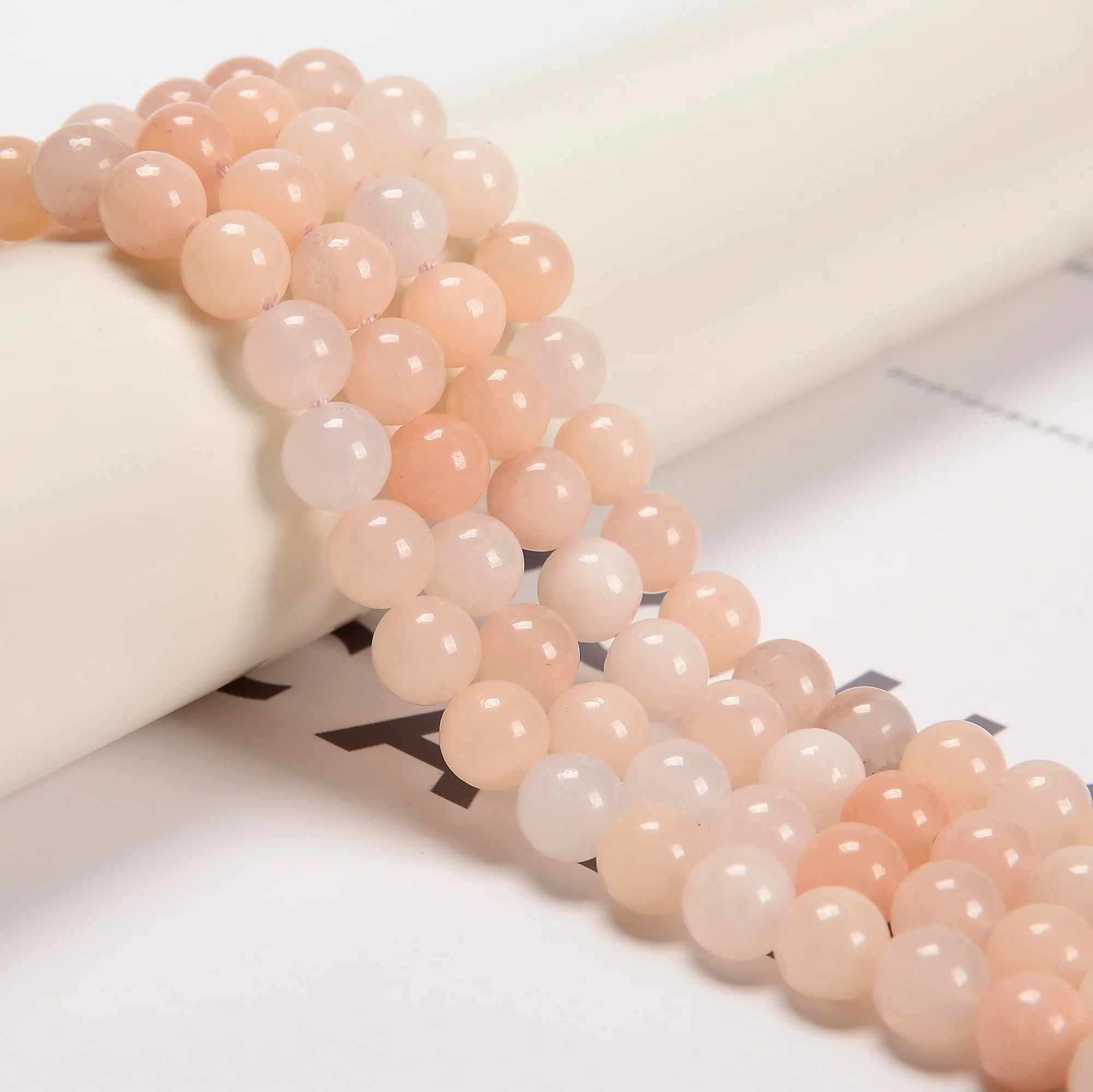 

Loose Bulk Smooth Round Gemstone Strands Pink Aventurine Stone Beads for DIY Jewelry Making 4mm 6mm 8mm 10mm