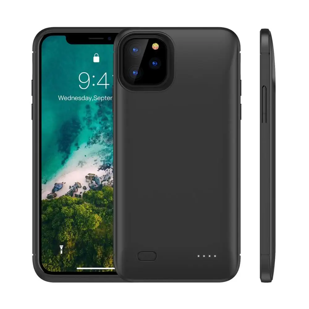 

Battery Charger Power Bank Case Battery External Charging Case For iPhone 11 Pro MAX, Black, blue, red