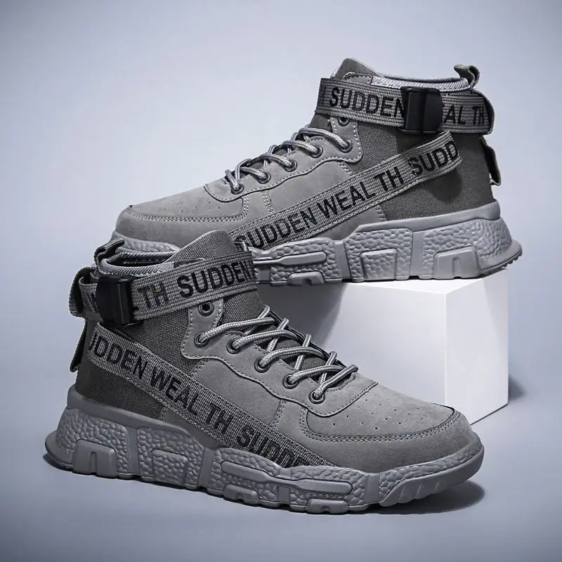 

Wholesale Breathable Men Leather Casual Shoes Custom Brand Boots, Optional