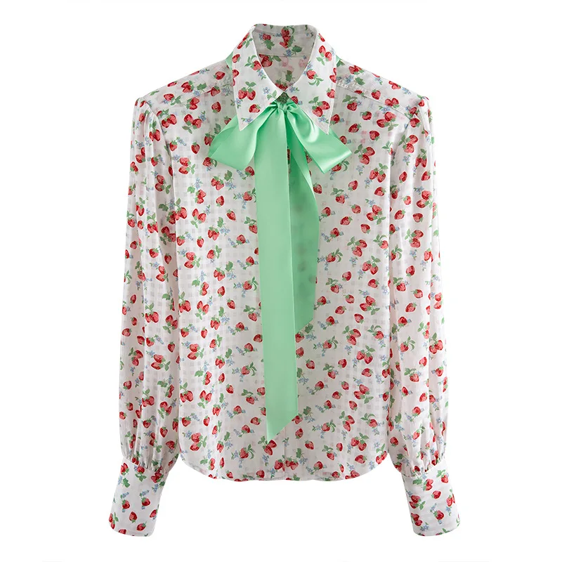 

2020 new arrivals autumn collection women casual fashion printed ladies shirts