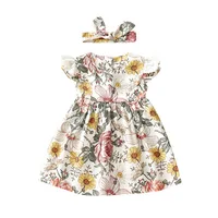 

Baby Flowers Girls Dress 2020 New Children Clothes Princess Dress