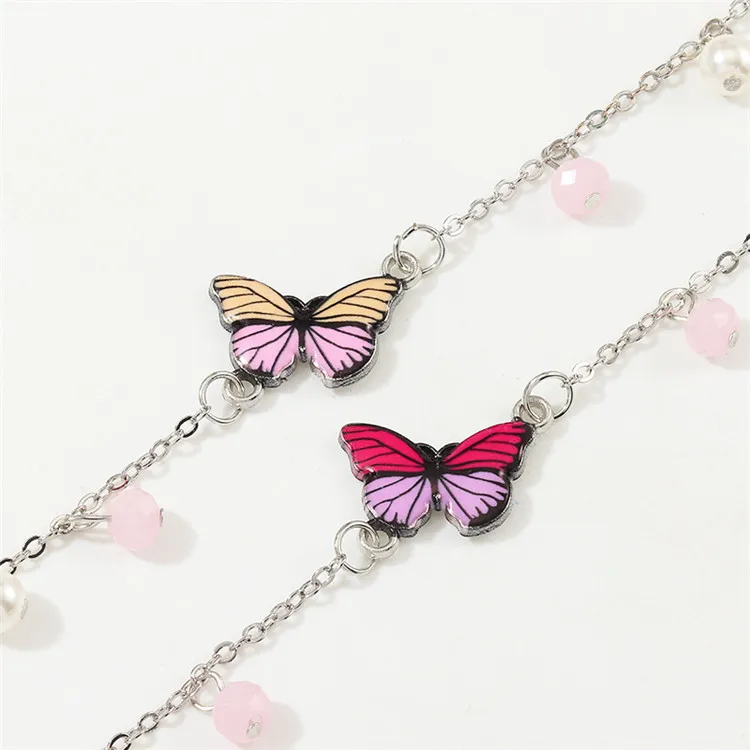 

Temperament Small Fresh Butterfly Bracelet Alloy Dripping Butterfly Bracelet, Silver,gold or custom